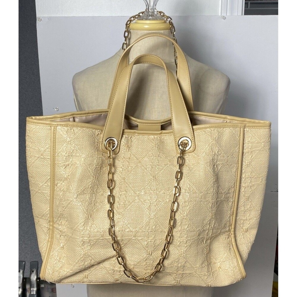Vintage Elegant Shiraleah Tote Bag Cream 15โx12โx6,5โ